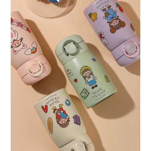 푸코 베어 프렌드 원터치 보온병 솔직 후기 | 실사용자 리뷰 분석 - 상품 이미지 3