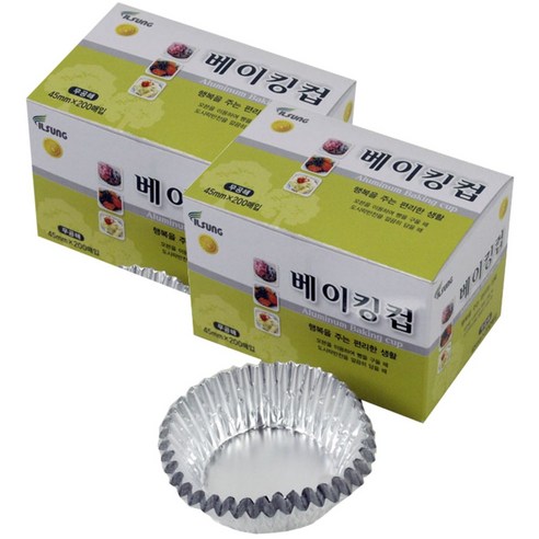 일성정밀 은박베이킹컵 45mm 200장, 2개