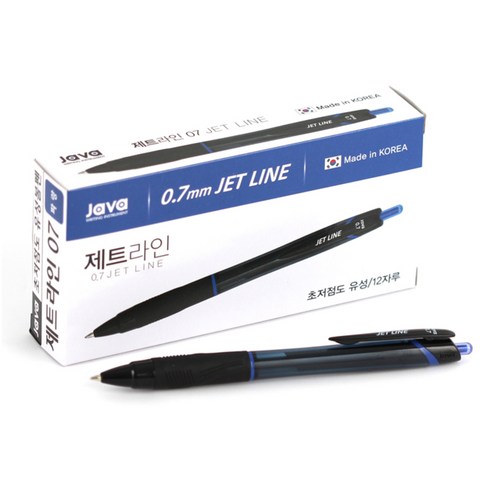 Java Pen Jetline 圓珠筆 0.7mm, 藍色, 12入 - 原子筆 | 酷澎
