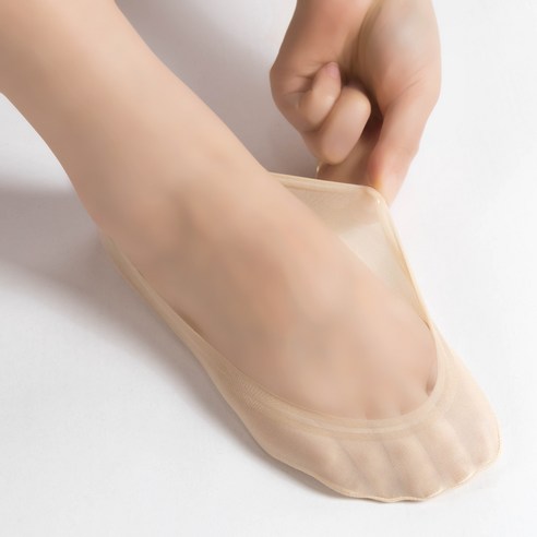 시너싹스 여성용 전체실리콘 논슬립 쿨 덧신 9켤레 이미지 4