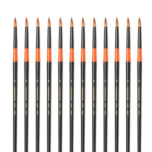화홍 수채화붓 700R, 8호, 12개입