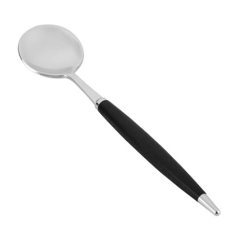 백산 국산 몽블랑 큐티 커트러리 티스푼 CS 14cm, 블랙, 1개