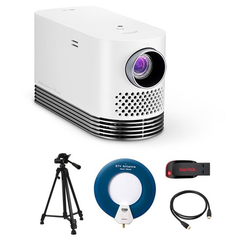 LG전자 시네빔 프로젝터 HF80JA + 고급 삼각대 + 헤미빔 안테나 + 8GB USB + HDMI 1.5m 최신형