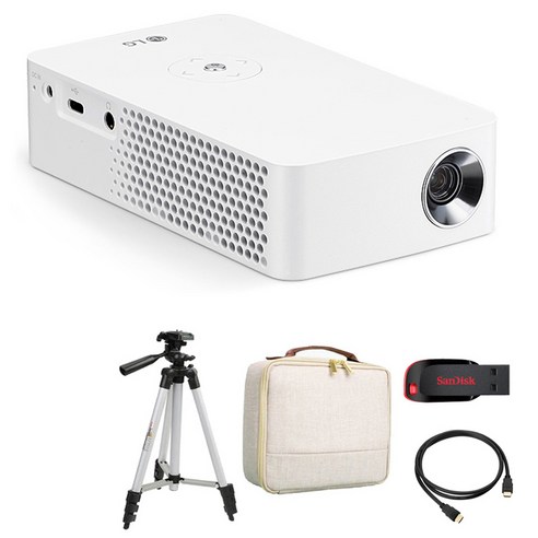 LG전자 시네빔 프로젝터 PH30JG + USB 8GB + HDMI 1.5m + 소프트백 + 삼각대 최신형