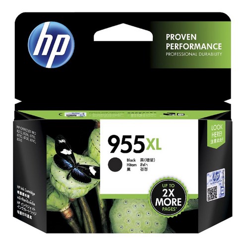 HP NO.955XL 잉크 L0S72AA, 검정, 1개