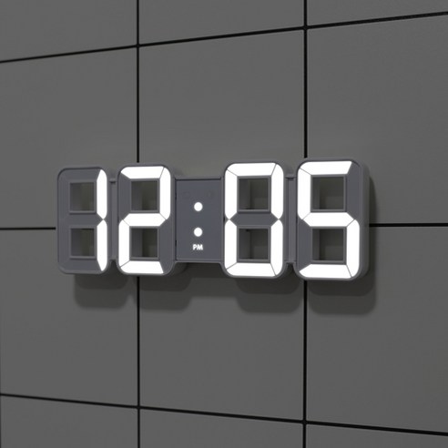 압도적인 리뷰 평점과 합리적인 가격! 무아스 퓨어 미니 LED 벽시계, 당신의 공간을 밝히다.