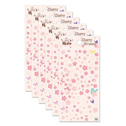 쁘띠팬시 cherry blossom da5358, 혼합 색상, 6개