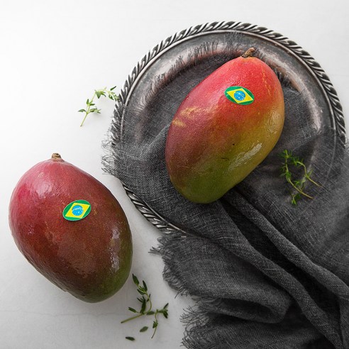 브라질 애플망고 2입, 800g, 1세트