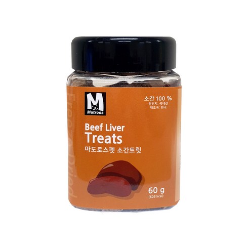 마도로스펫 반려동물 동결건조간식, 소간, 60g, 1개