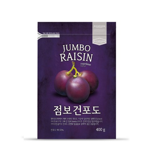 리치팜너트 점보건포도, 400g, 1개 중량 × 수량, 400g × 1개 섬네일