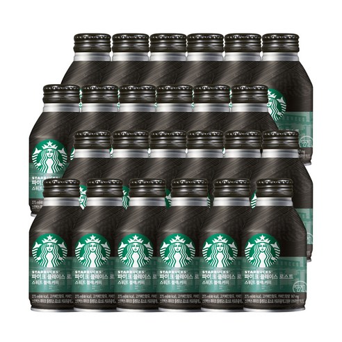 스타벅스 파이크 플레이스 로스트 스위트 블랙 커피, 275ml, 24개