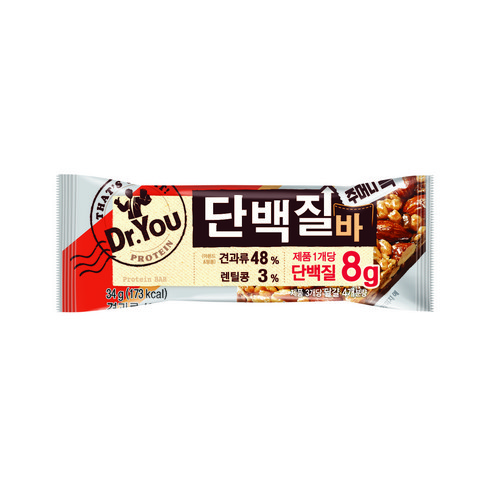 닥터유 주머니쏙 단백질바 34g, 24개 맛있게 먹은 솔직 후기 - 상품 이미지 3