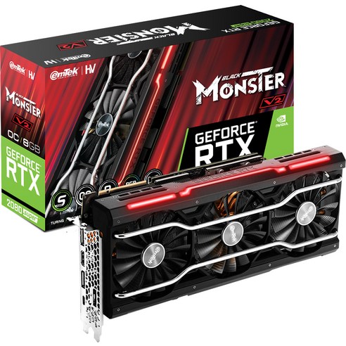 emTek HV GeForce RTX 2080 SUPER BLACK MONSTER V2 OC D6 8GB 顯卡