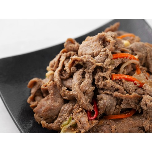 셰프초이스 한돈 양념 돼지 불고기 후기 분석 - 조리 전 양념 상태