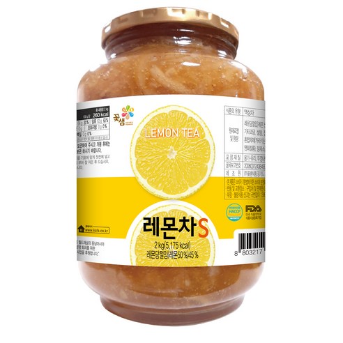 꽃샘 레몬차S, 2kg, 1개