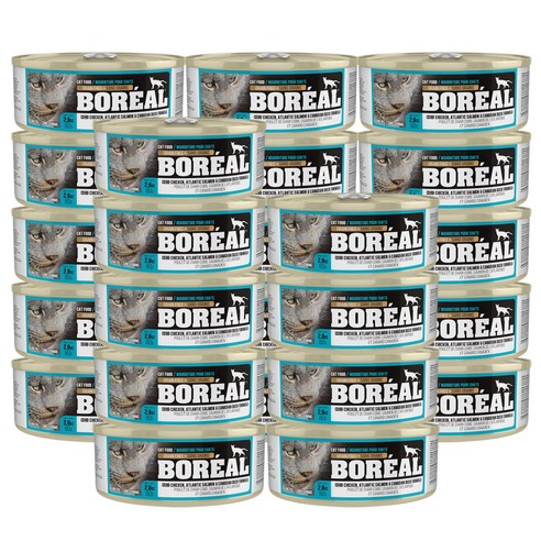 보레알 전연령용 고양이 습식 푸드 24p, 닭+연어+오리, 80g, 24개