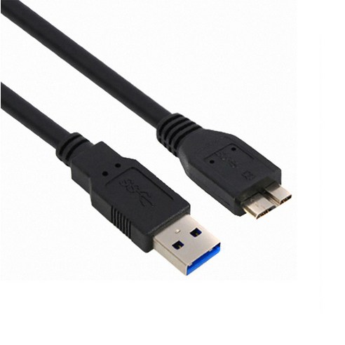 USB 3.0 A to 마이크로B 외장하드 케이블, 1개, 0.5m