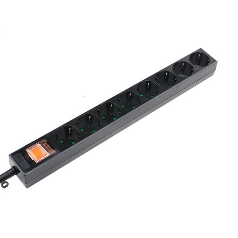 동양 메인 스위치 보호커버 멀티탭 8구 DYM-G8C-SC-BLACK 1.5m × 블랙 × 1개, 1.5m × 블랙 × 1개 섬네일