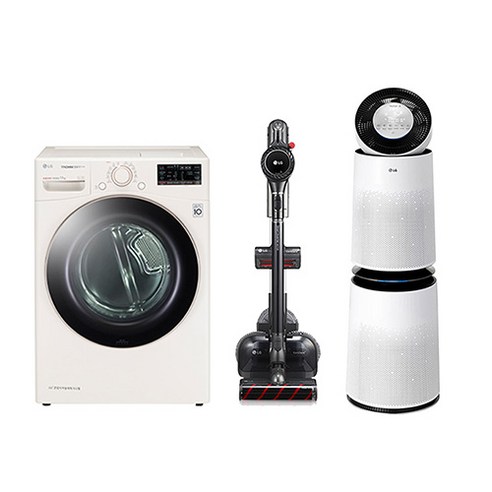 LG전자 펫 건조기 + 청소기 + 공기청정기 세트 RH17ET-2W7B 17kg 방문설치, 샌드베이지