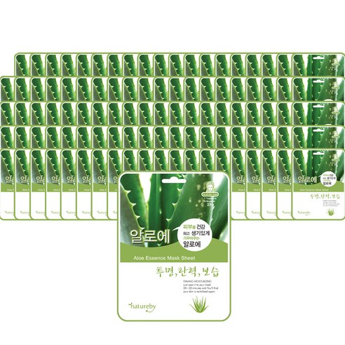 네이처바이 알로에 에센스 마스크팩 23g
