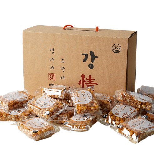 엄마가오란다 부드럽고 촉촉한 수제 강정 선물형 24p, 23g, 24개