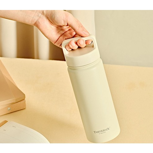 텀블락 스포티 핸들 텀블러 후기 분석 - 실생활 사용 컷 및 사이즈 체감