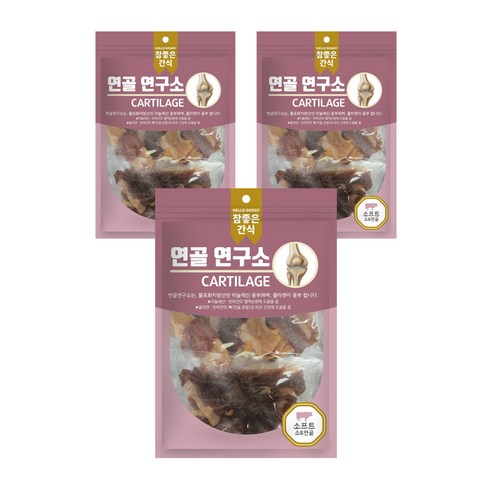 참좋은간식 반려견 소프트타입 연골 건조간식, 소, 140g, 3개