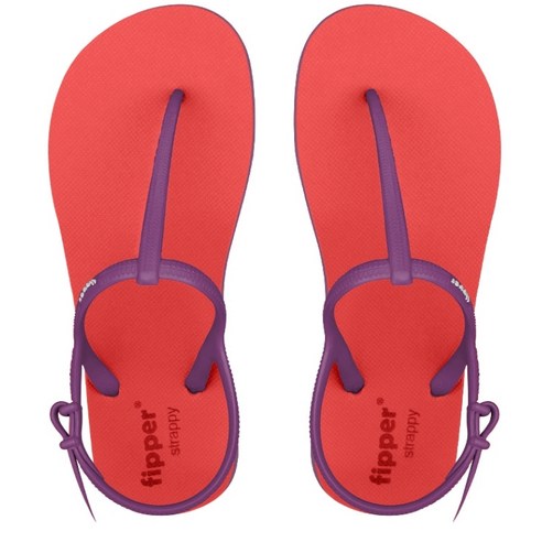 fipper 女士繫帶涼鞋, 桃+紫, 255 涼鞋/高跟鞋| 酷澎