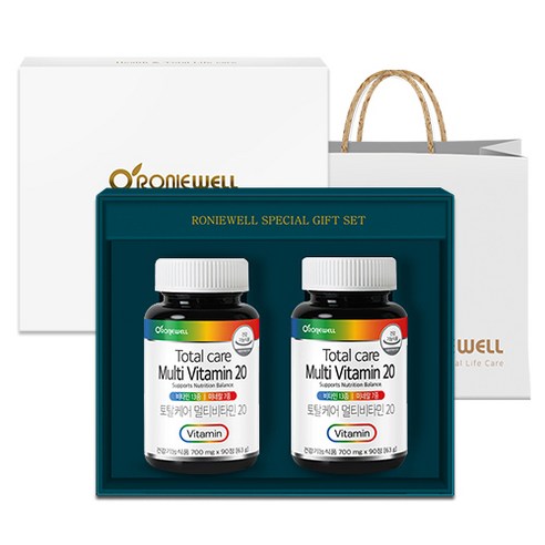 로니웰 토탈케어 멀티비타민 20 선물세트, 90정, 1세트