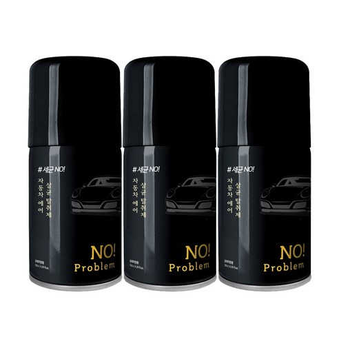 노프러블럼 원터치 차량용 살균 탈취제, 130ml, 3개