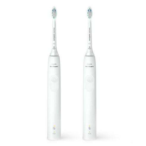 필립스 소닉케어 3100 시리즈 더블 핸들 음파 전동칫솔 후기 분석 - 슬림한 핸들 디자인