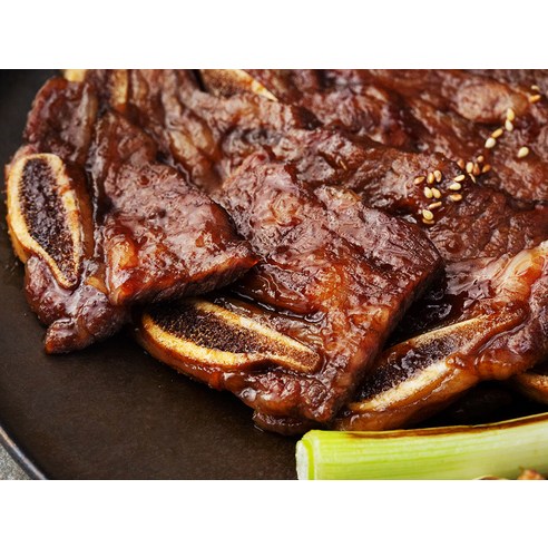 요리락 양념 소 LA 갈비 조리 전 상태와 양념 후기