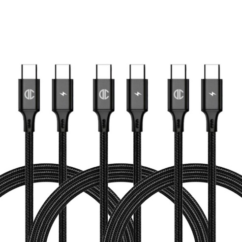 디씨네트워크 페브릭 C to C PD 고속 충전케이블 60W 3p