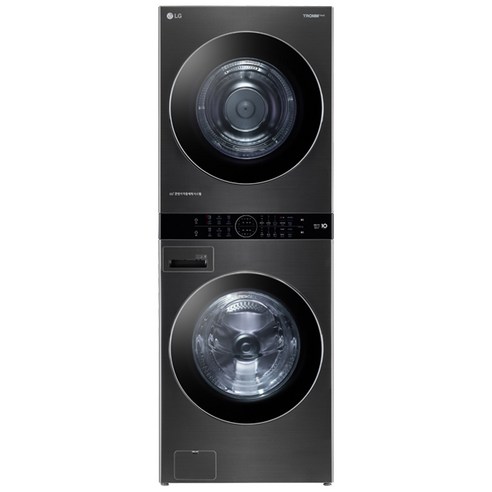 LG전자 트롬 워시타워 W20KD 세탁기 24kg + 건조기 20kg 방문설치, 스페이스 블랙