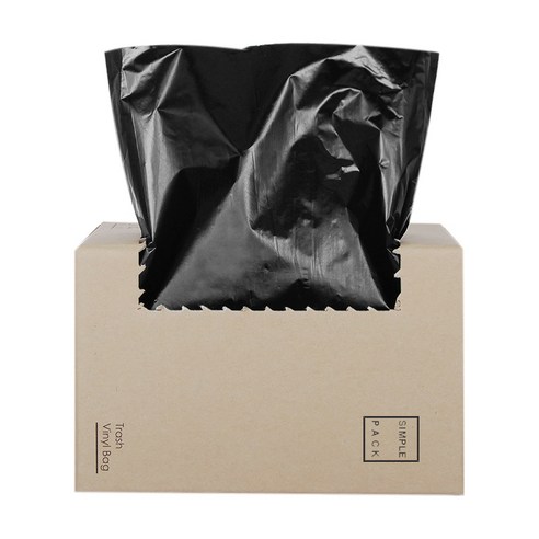담다비닐 심플팩 쓰레기 봉투 검정, 60L, 50개