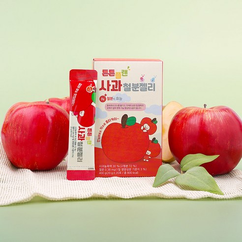 아람농장 튼튼플랜 사과맛 철분젤리 20p 400g, 1개 이미지 4