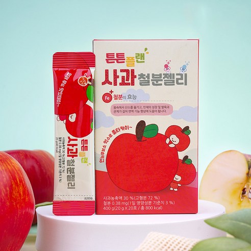 아람농장 튼튼플랜 사과맛 철분젤리 20p 400g, 1개 실사용 후기 | 효과 있을까? - 상품 이미지 3