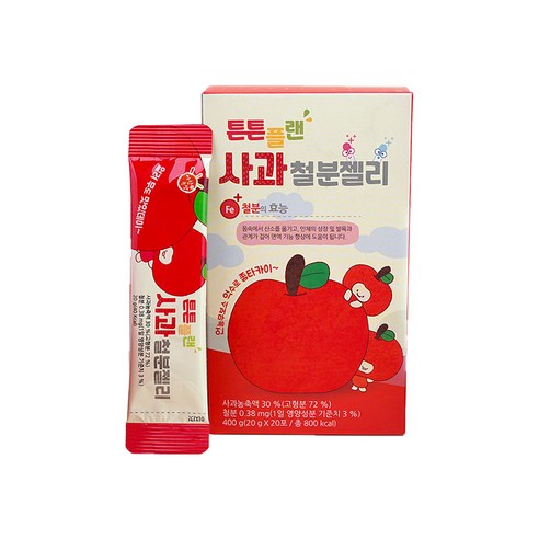아람농장 튼튼플랜 사과맛 철분젤리 20p 400g, 1개 실사용 후기 | 효과 있을까? - 상품 이미지 1
