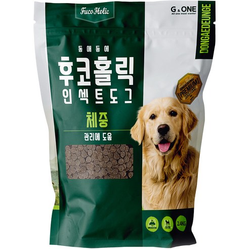 후코홀릭 강아지 인섹트 도그 기능성 사료, 곤충, 2.4kg, 1개