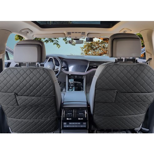 아이빌 퀄팅 킥매트 자동차 시트커버 엣지형 2포켓 이미지 3