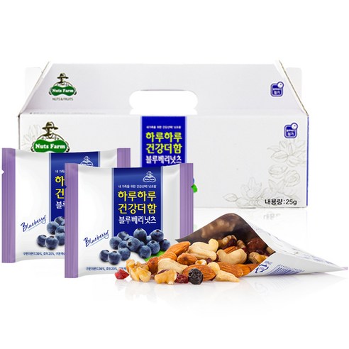 넛츠팜 하루하루 건강더함 블루베리넛츠 30p, 1개, 750g