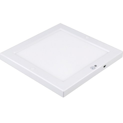 원하 LED 8인치 엣지 사각 센서등 20W, 전구색, 1개