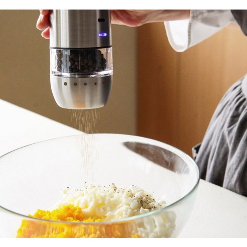 마리슈타이거 프로피 듀오 전자동 소금후추 그라인더 후기 분석 - 6단계 입자 조절 다이얼