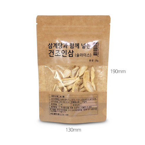 몸애조화 삼계탕과 함께 넣는 건조인삼 슬라이스 35g, 2개 실사용 후기 | 효과 있을까? - 상품 이미지 3
