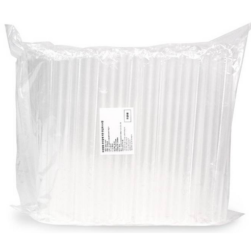 대성산업 일자 투명 개별 버블티 스트로우, 200개입, 1세트