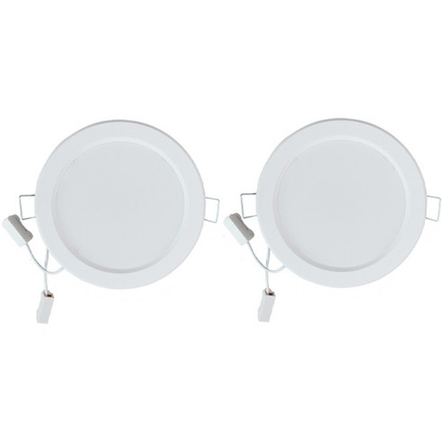 루시아 LED 12W 타공 110mm 디밍조광겸용 매입등, 주광색, 2개
