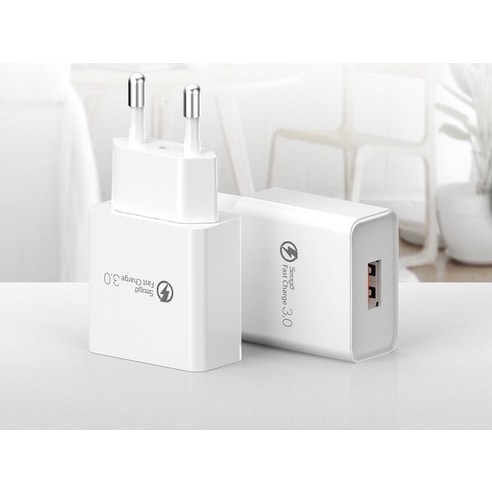 서가 퀵차지 USB 고속 충전기 어댑터 18W QC3.0 후기 분석 - 안전 인증 마크 확인