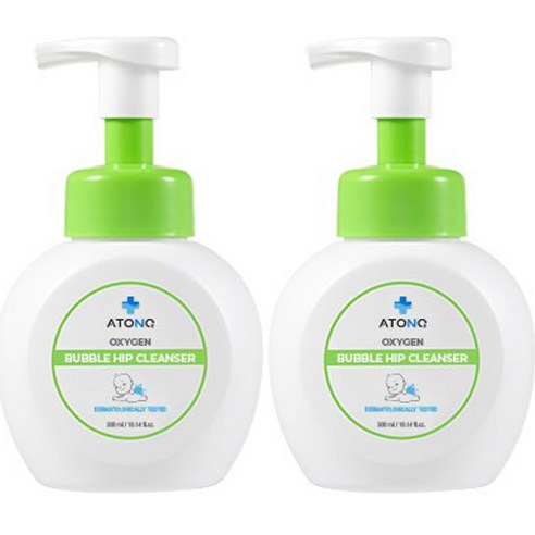 아토앤오투 베이비 버블 엉덩이 클렌저, 300ml, 2개