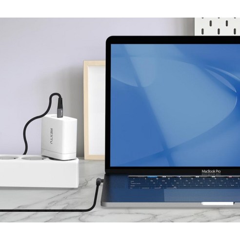 넥스트유 C타입-C타입 90도 꺾임형 초고속 충전케이블 NEXT-CCL6120U2-60W 이미지 2