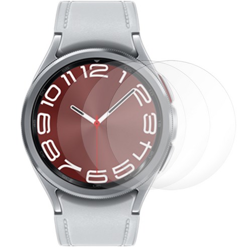 스페이스쉴드 갤럭시워치 6 클래식 강화유리 보호필름 47mm 3p, 투명, 3개